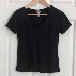 Navy blue Tencel (lyocell) tee H&M